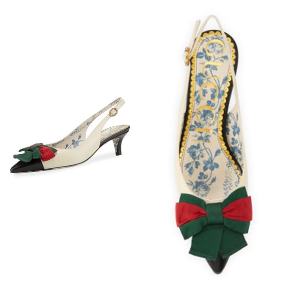 Gucci Shoes - 🍾🥂2xHost Pick🥳Gucci Web Slingback Heels